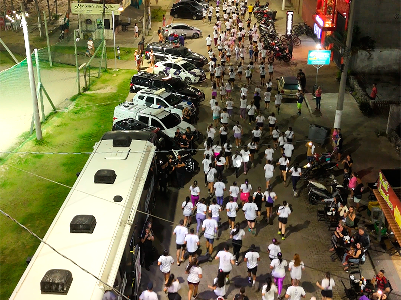 Momento da Corrida Noturna
